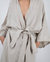 Sai Full-Length Linen Robe - Dove