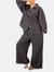 Vivian Linen Loungewear Set - Charcoal