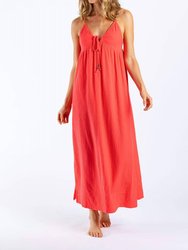 Candice Dress - Coral Crush