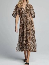 Clark Caftan Dress - Cheetah Print