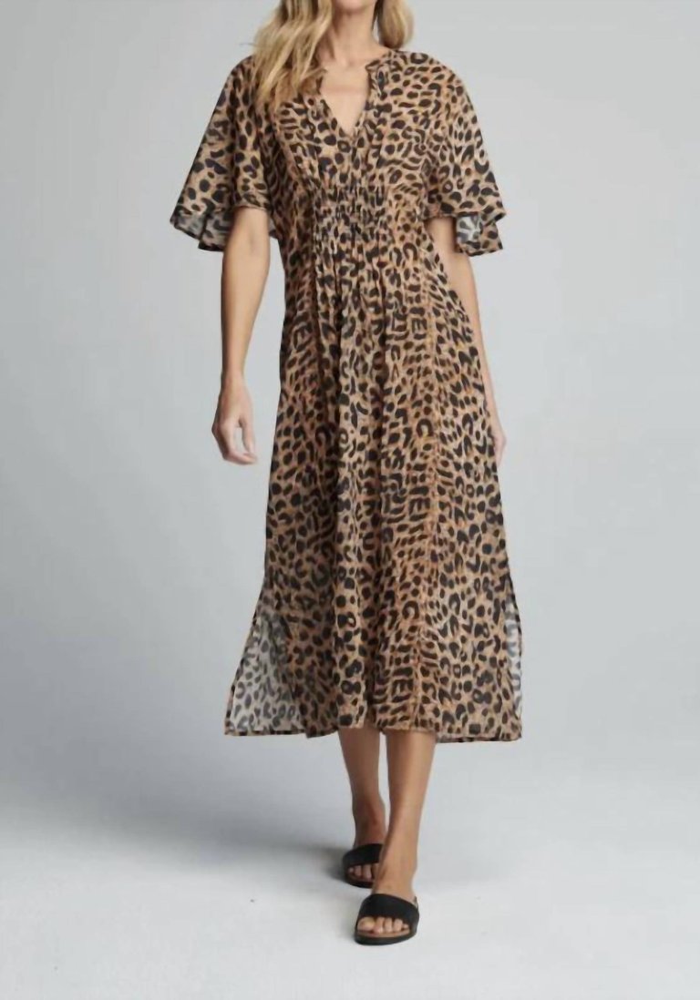 Clark Caftan Dress - Cheetah Print