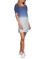 Dora Dress - Navy Dip Dye