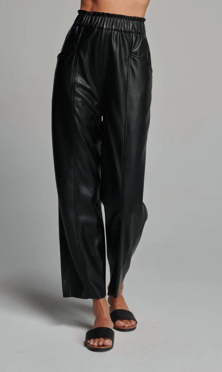 Harper Pants - Black Vegan Leather