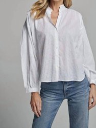 Marie Shirt - White Stripe