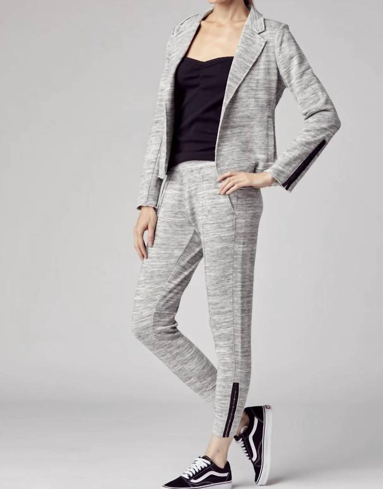 White Blazer - Heather Grey