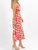 Aloha Cutout Sleeveless Midi Dress In Floral Red