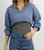 Minelli Contrast Two Piece Top In Grey/Blue