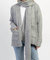 Scarf Collar Cardigan In Grey