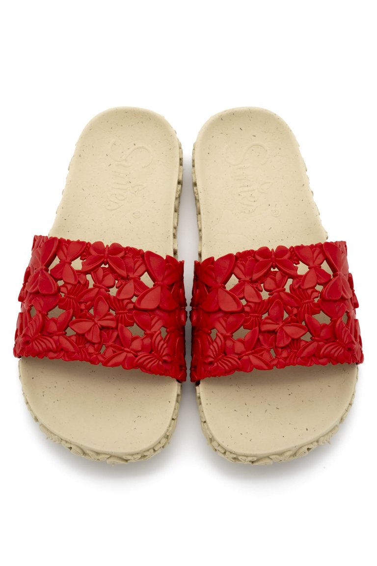 Slide Butterfly - Red - Red