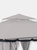 10' x 10' Outdoor Patio Gazebo Canopy Tent with Screens Privacy Walls Brown