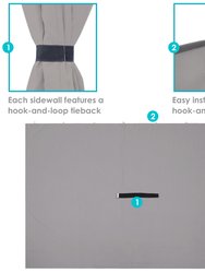 10' x 10' Replacement Sidewall Set for Gazebo 4-Piece Kit Polyester