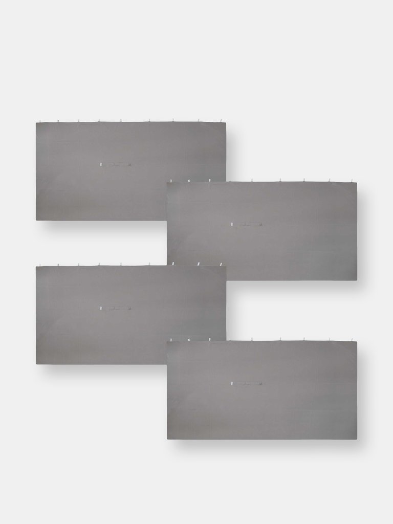 10' x 13' Replacement Sidewall Set for Gazebo 4-Piece Kit - Grey