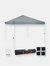 10'x10' Pop Up Canopy Tent Outdoor Wedding Party Shelter with Bag/Sandbags Blue - Grey