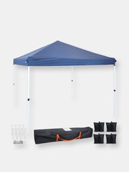 10'x10' Pop Up Canopy Tent Outdoor Wedding Party Shelter with Bag/Sandbags Blue - Blue