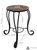 12-Inch Mosaic Slate Tile Side Table/ Plant Stand - Steel Frame