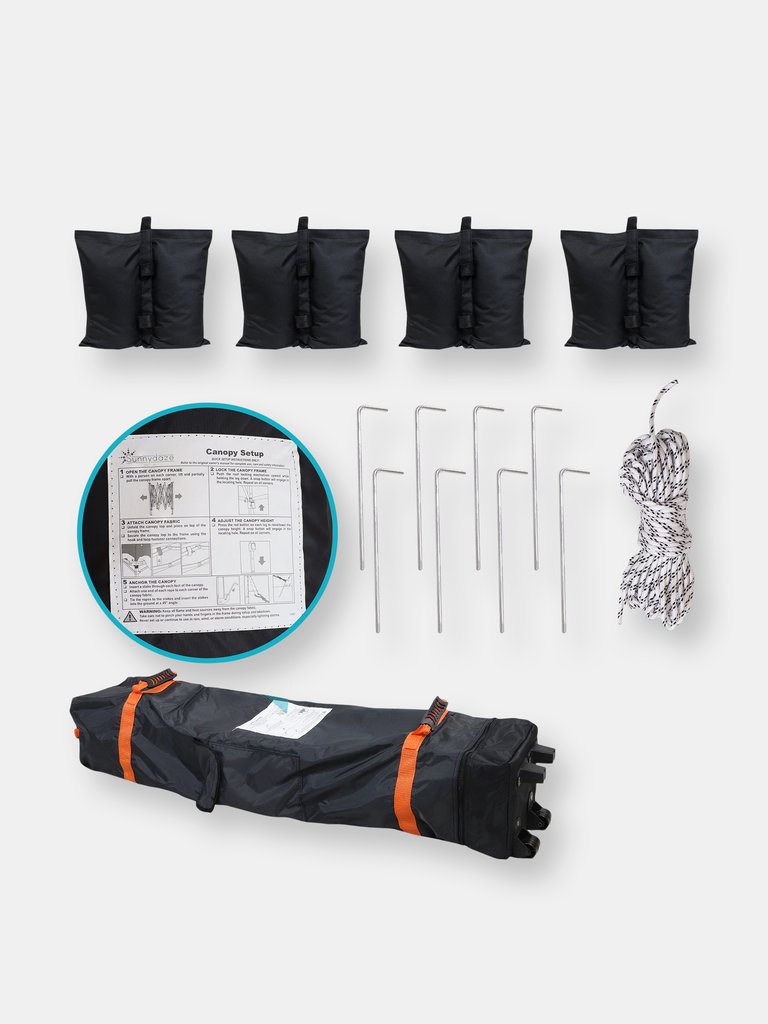 12x12 Foot Premium Pop-Up Canopy and Carry Bag/Sandbags