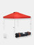 12'x12' Pop Up Canopy Tent Outdoor Wedding Party Shelter with Rolling Bag - Red