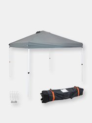 12'x12' Pop Up Canopy Tent Outdoor Wedding Party Shelter with Rolling Bag - Grey
