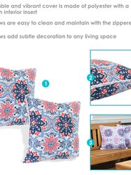 2 Indoor/Outdoor Throw Pillows