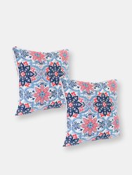 2 Indoor/Outdoor Throw Pillows - Multi