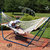 2-Person Double Polyester Rope Outdoor Hammock Bed with Pillow