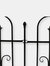 2-Piece Decorative Finial Garden Landscape Iron Border Fence