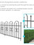 2-Piece Decorative Finial Garden Landscape Iron Border Fence