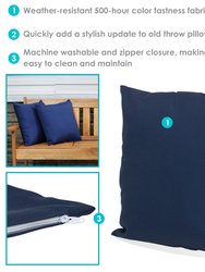 2 Square Outdoor Throw Pillow Covers