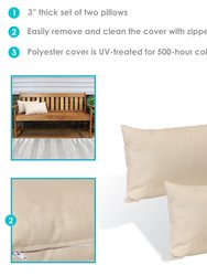2 Square Outdoor Throw Pillow Covers