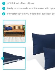 2 Square Outdoor Throw Pillow Covers