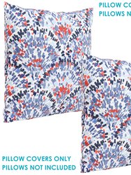 2 Square Outdoor Throw Pillow Covers