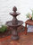 2-Tier Curved Plinth Outdoor Water Fountain - 38"