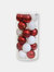 24 Pack Christmas Ornament Hanging Shatterproof Decor Holiday - White