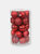 25-Piece Shatterproof Christmas Ornaments - Red
