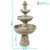 3-Tier Traditional Style Outdoor Water Fountain Garden Feature