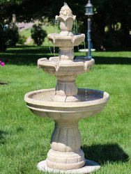 3-Tier Traditional Style Outdoor Water Fountain Garden Feature