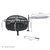 30" Fire Pit Black Steel All Star with Cooking Grate and Spark Screen