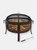 30" Fire Pit Steel with Northwoods Fishing Design and Spark Screen - Bronze