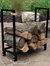 30" Firewood Rack Log Holder Storage Stacker Steel Metal Indoor Outdoor Accesory