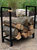 30" Firewood Rack Log Holder Storage Stacker Steel Metal Indoor Outdoor Accesory