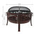 30" Pheasant Hunting Steel Fire Pit With Spark Screen - Bronze