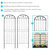 32" Durable Metal Wire Traditional Garden Trellis for Plants