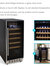 33 Bottle Mini Beverage Refrigerator Glass Door Wine Beer or Water