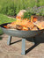 34" Fire Pit Cast Iron with Steel Finish Wood-Burning Fire Bowl