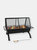 36" Fire Pit Steel Northland Grill with Spark Screen and Vinyl Cover - Black
