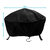 36" Round Fire Pit Cover Weather Resistant Outdoor Patio Polyester PVC