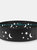 36" Wood-Burning Fire Ring Black Steel with Die-Cut Stars and Moons