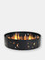 36" Wood-Burning Fire Ring Black Steel with Die-Cut Stars and Moons - Black