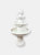 4-Tier Fruit Top Outdoor Water Fountain Backyard Garden Feature - White