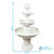 4-Tier Fruit Top Outdoor Water Fountain Backyard Garden Feature